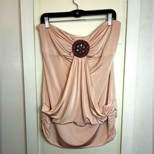 Studio Y Blush Pink Bandeau Top